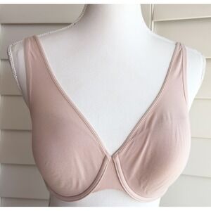 ThirdLove Organic Cloud Cotton Perfect Coverage Bra 34C 1/2 Underwire Nude